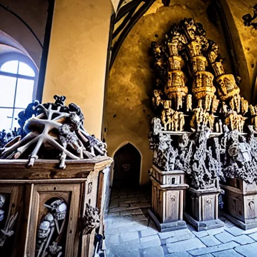 Image similar to Kostnice v Sedlci, Sedlec Ossuary