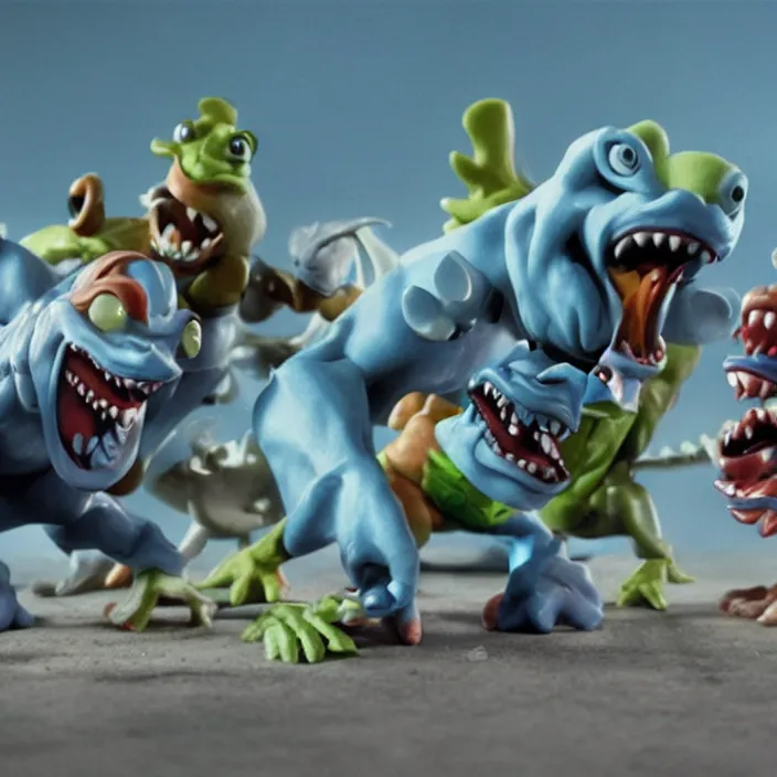 Image similar to street sharks in claymation