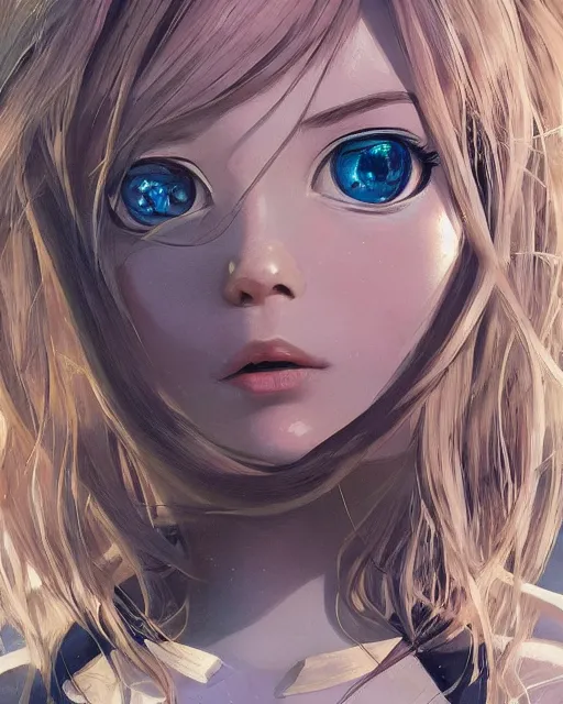 Prompt: portrait anime space cadet girl cute - fine - face, pretty face, realistic shaded perfect face, fine details. anime. realistic shaded lighting by ilya kuvshinov giuseppe dangelico pino and michael garmash and rob rey, iamag premiere, aaaa achievement collection, elegant freckles, fabulous, eyes open in wonder by ilya kuvshinov, cgsociety