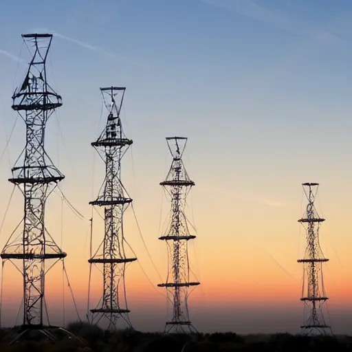 Prompt: cell towers