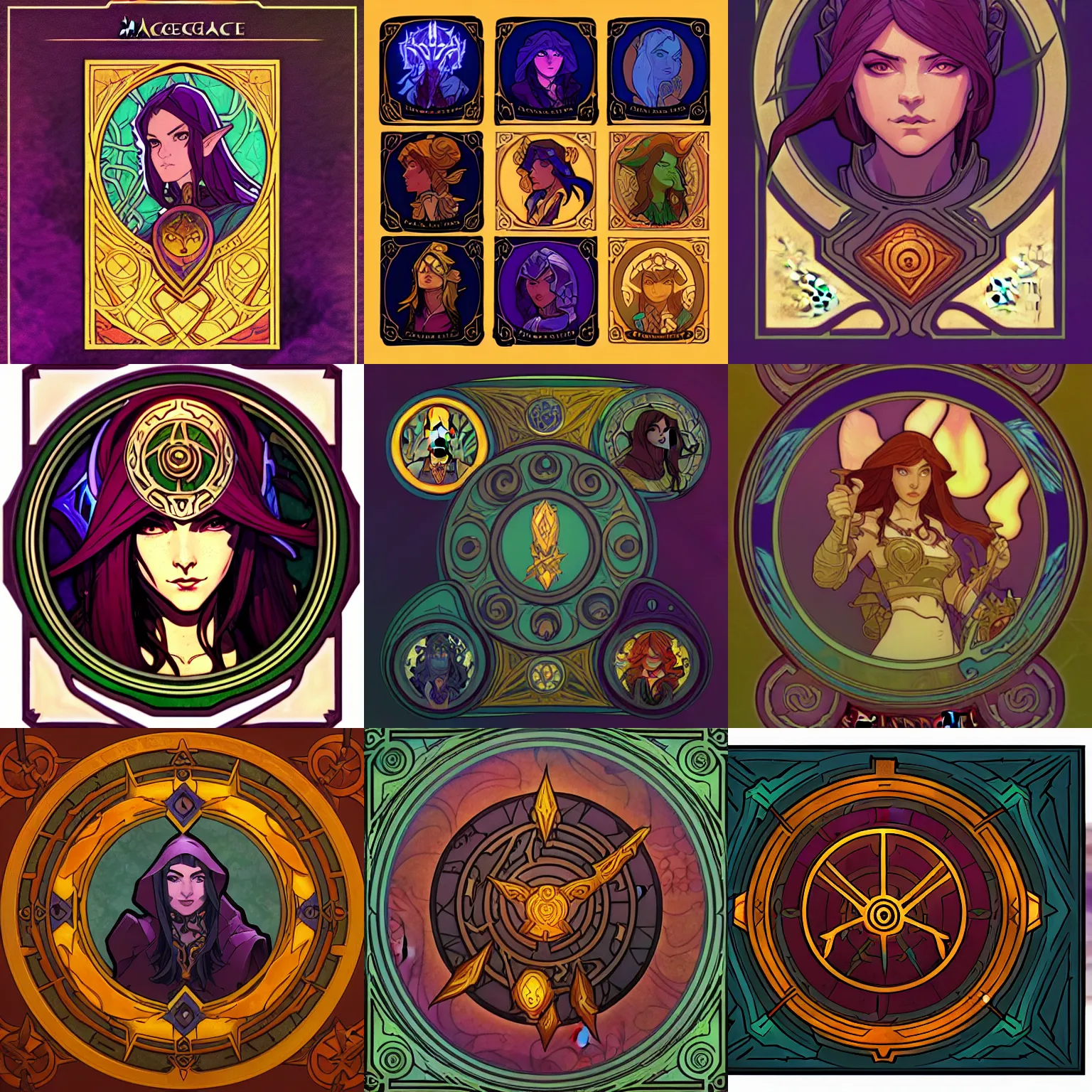 Prompt: warcraft mage spell icon, art nouveau, 8 k hd resolution, by mucha and ilya kuvshinov and cushart krentz and gilleard james