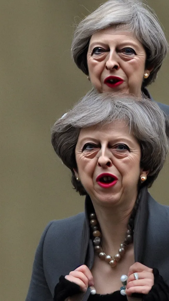 Prompt: theresa may as a goblin