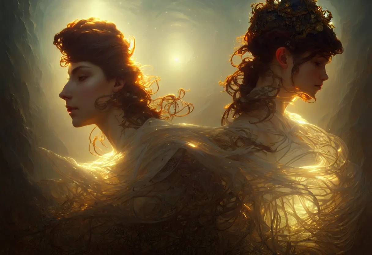 Prompt: beautiful render, brain waves and mind activity, fantasy, intricate, elegant, highly detailed, digital painting, artstation, concept art, smooth, sharp focus, octane render, dramatic lighting, volumetric lighting, cinematic lighting, art by artgerm and greg rutkowski and alphonse mucha and wlop