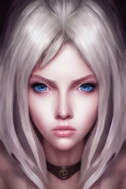 Image similar to ultra realistic facial portrait of lux from league of legends, digital art, character portrait, highly detailed, trending on artstation, lens flare, atmosphere, hyper realistic, cinematic lightning, sharp focus, unreal engine 5, extreme details perfect face, pretty face, fine - face, illustration, 8 k, ultra texture, masterpiece