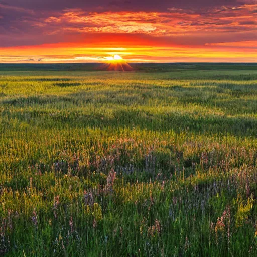 Image similar to alberta prairie at sunset