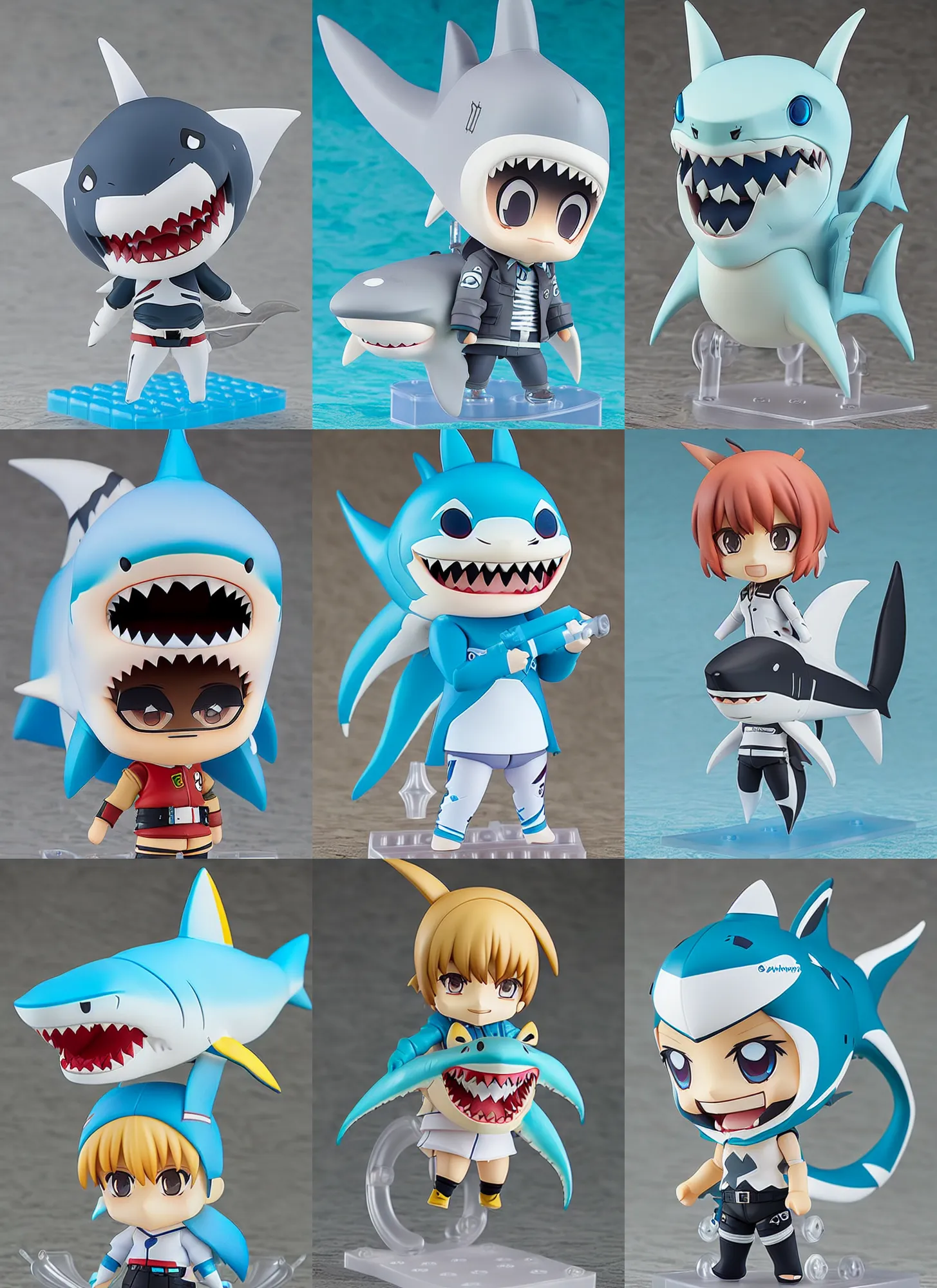 Anime Manga Kawaii Shark Funny Graphic Gift' Sticker | Spreadshirt