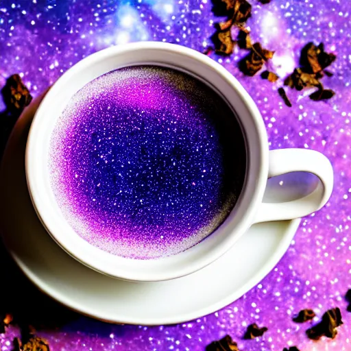 Image similar to galaxy in a tea cup, tea cup photography, galaxy, Milky Way galaxy, white background, galaxy in a cup, 8k