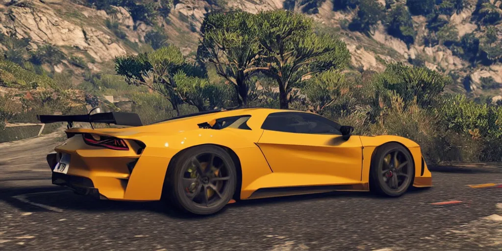 Image similar to “2022 Alpine GTA V6, 4K, ultra realistic”