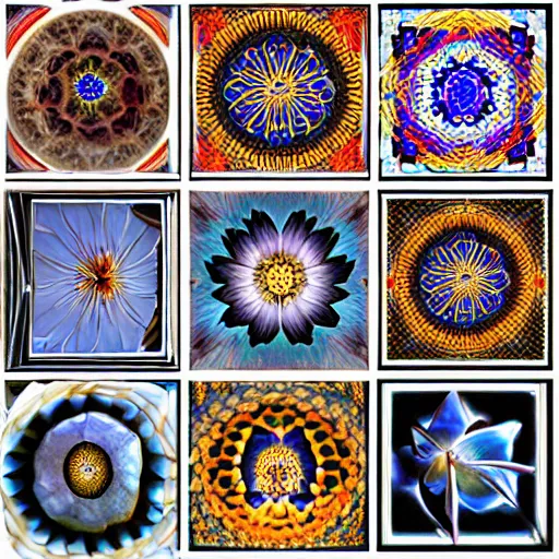 Prompt: photo mosaic, symmetrical