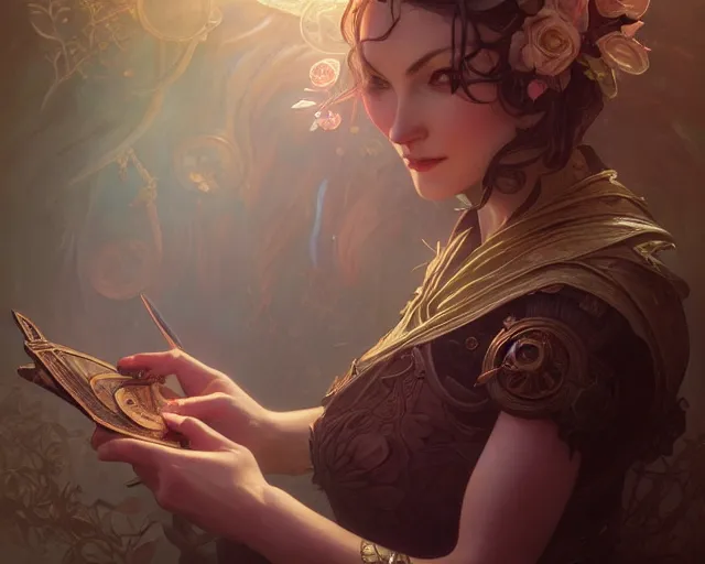 Prompt: photography of fay helfer, deep focus, d & d, fantasy, intricate, elegant, highly detailed, digital painting, artstation, concept art, matte, sharp focus, illustration, hearthstone, art by artgerm and greg rutkowski and alphonse mucha