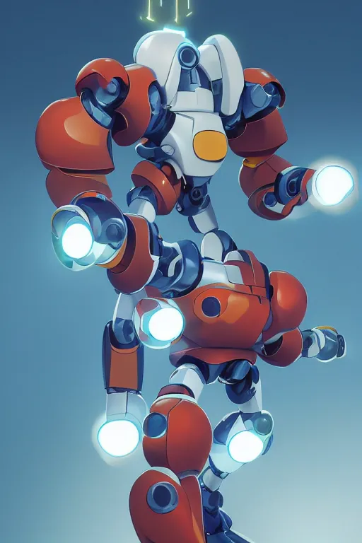 Image similar to metabots medabots medarotto medarot robot minimalist comics, behance hd by jesper ejsing, by rhads, makoto shinkai and lois van baarle, ilya kuvshinov, rossdraws global illumination ray tracing hdr radiating a glowing aura