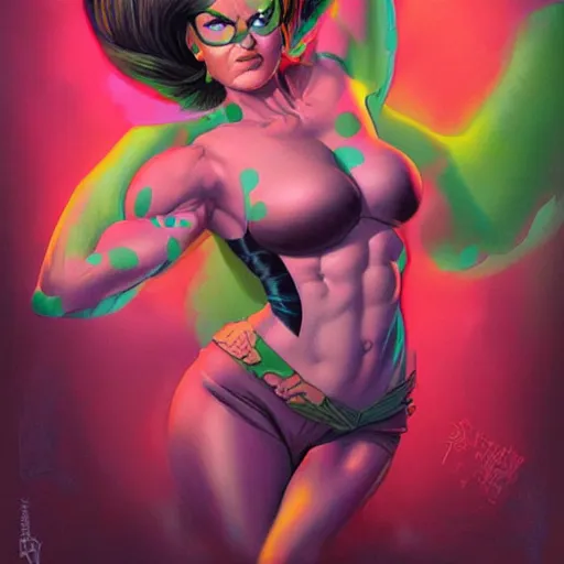 Image similar to lofi shehulk portrait, Pixar style, by Tristan Eaton Stanley Artgerm and Tom Bagshaw.