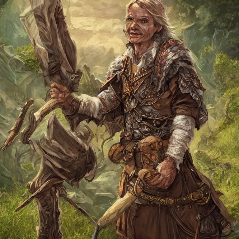 Prompt: Dungeons & Dragons, Commoner, Farmer, Character Portrait, Digital Art, Highly Detailed