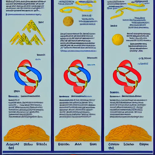 Prompt: infographic from a dna double helix, where the nucleobases consist of the 4 elements ( fire, earth, water, air )