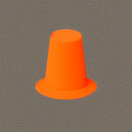 Prompt: orange traffic cone character in the style of pixar