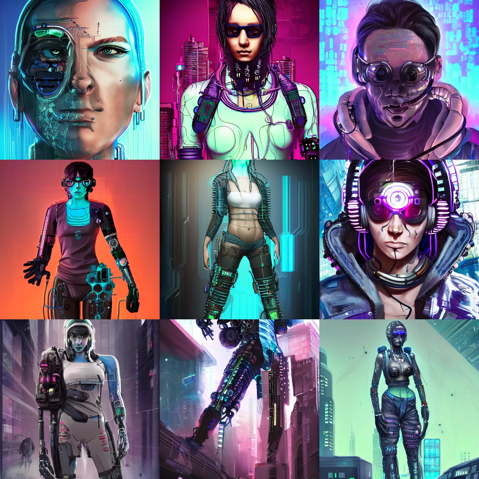 Prompt: Human half cyberpunk half biopunk, digital art, ultra detailed, biopunk, cyberpunk, man