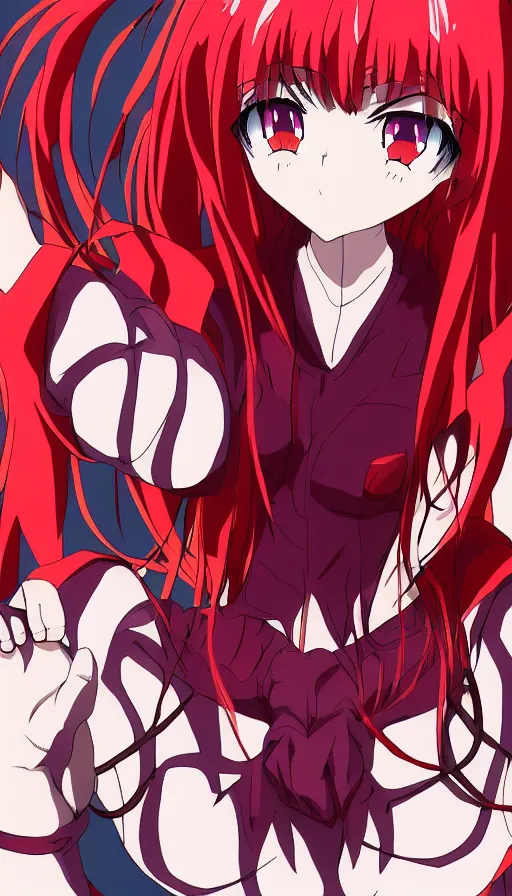Image similar to the devil drawn like the anime Gabriel DropOut