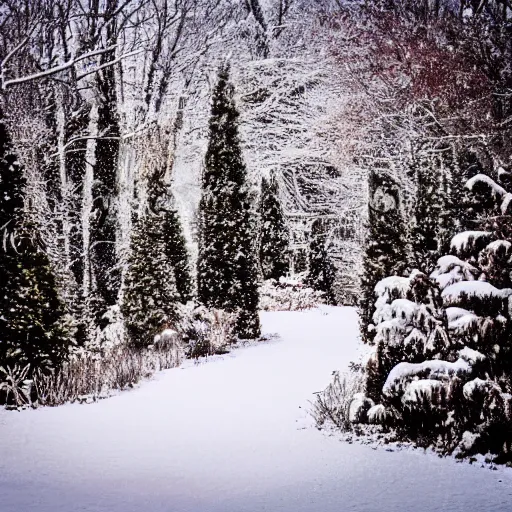 Image similar to a wonderful snowy christmas landscape