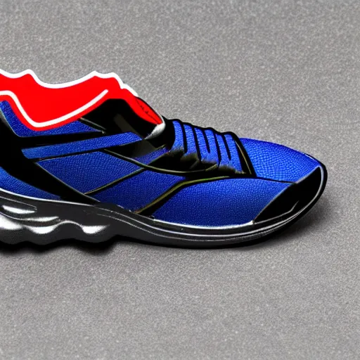 Image similar to running shoe inspired by Gundam, parametric architecture