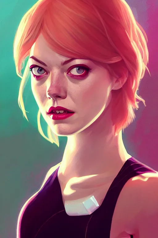 Prompt: a portrait of emma stone as spider - gwen, fantasy, sharp focus, intricate, elegant, digital painting, artstation, matte, highly detailed, concept art, illustration, ambient lighting, art by ilya kuvshinov, artgerm, alphonse mucha, and greg rutkowski