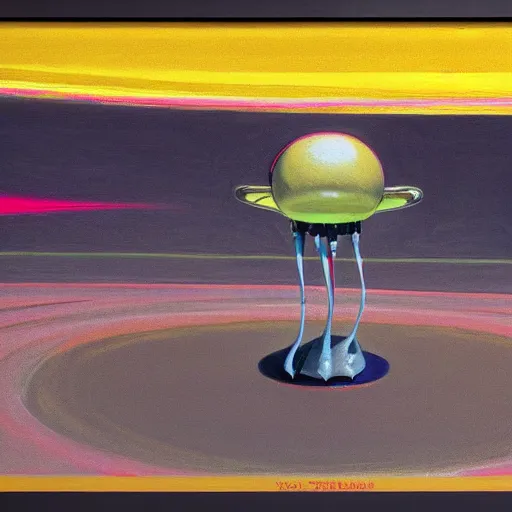 Image similar to alien by wayne thiebaud