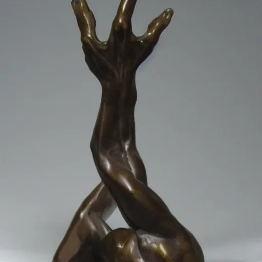 Prompt: bronze sculpture by stanslav skjukalsy