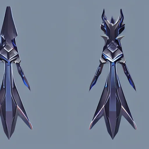 Image similar to low poly cosmic dagger concept art, high detail