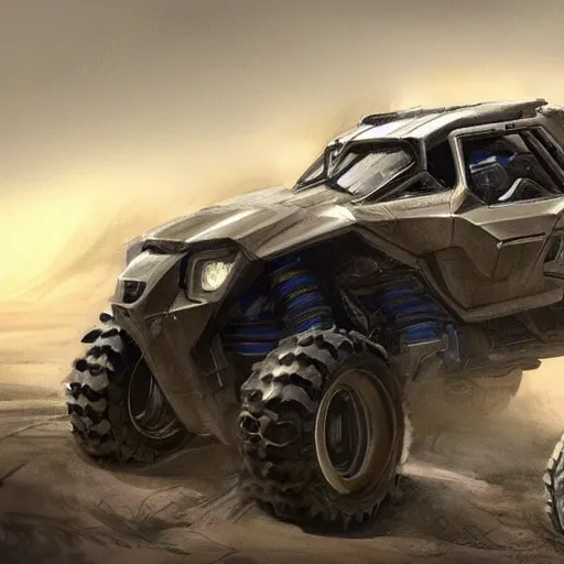 Image similar to concept art blueprint halo new atv vehicles