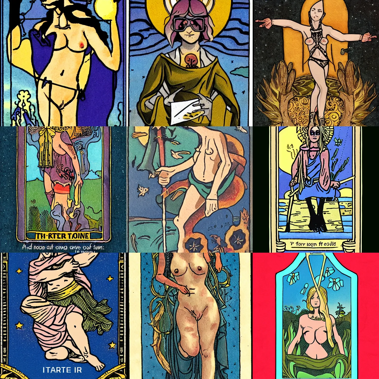 Prompt: alternative tarot card leaving much for the imagination to introspect