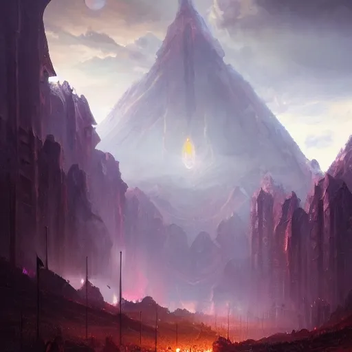 Image similar to A matte painting of Chandra Nalaar, Magic the Gathering art, art by greg rutkowski