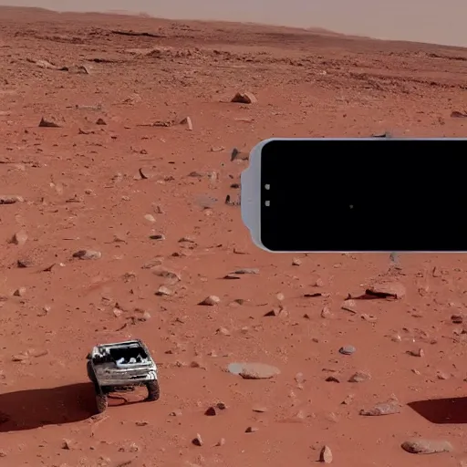 Image similar to Elon musk selfie with futuristic house on mars