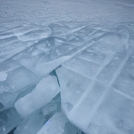 Prompt: sheet of ice