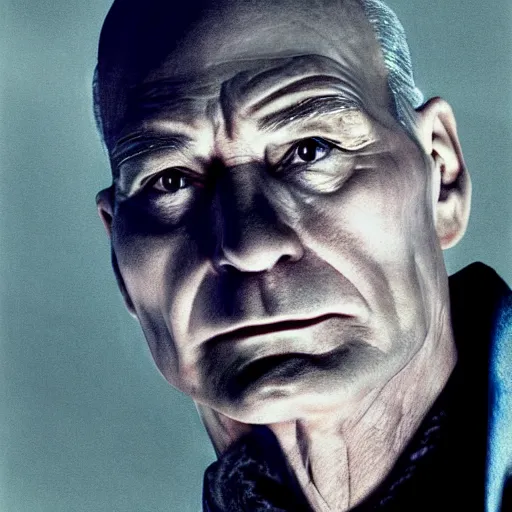 Image similar to portrait of patrick stewart as magneto ( x - men )