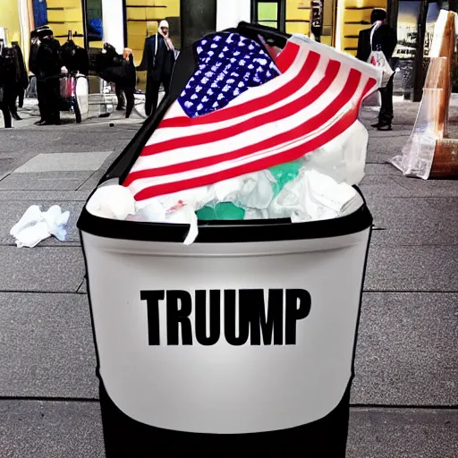 Donald Trump As A Trash Bin | Stable Diffusion | OpenArt