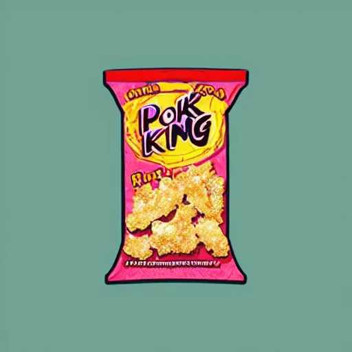 Prompt: pork king good pork rinds concept art