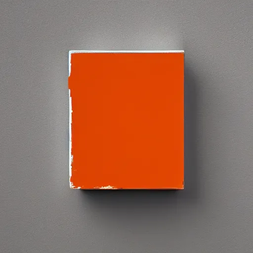 Prompt: can of paint, minimal, modern, solid colors, orange