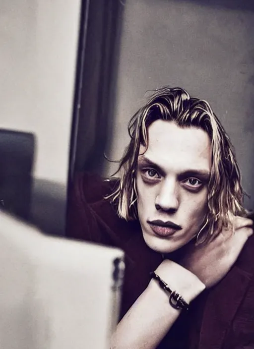 Image similar to Jamie Campbell Bower's Tinder dating profile