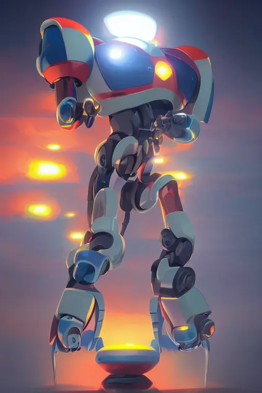 Image similar to metabots medabots medarotto medarot robot minimalist comics, behance hd by jesper ejsing, by rhads, makoto shinkai and lois van baarle, ilya kuvshinov, rossdraws global illumination ray tracing hdr radiating a glowing aura