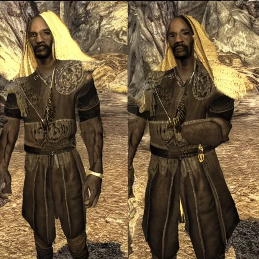 Image similar to snoop dogg in the elder scrolls skyrim