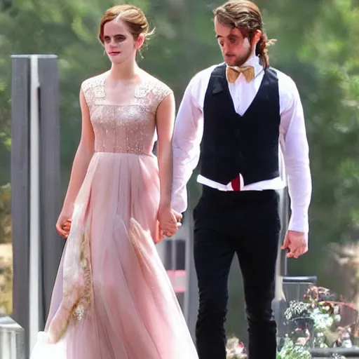 Image similar to Emma watson looked too good in that wedding dress emma watson being carried