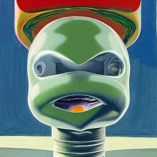 Image similar to alien by wayne thiebaud