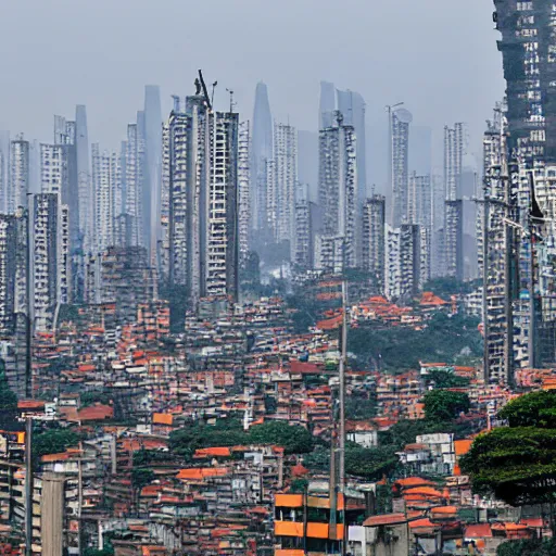 Prompt: dystopian sao paulo, marginal pinheiros, 8 k, art by petter steen and daniel dociu and david edwards