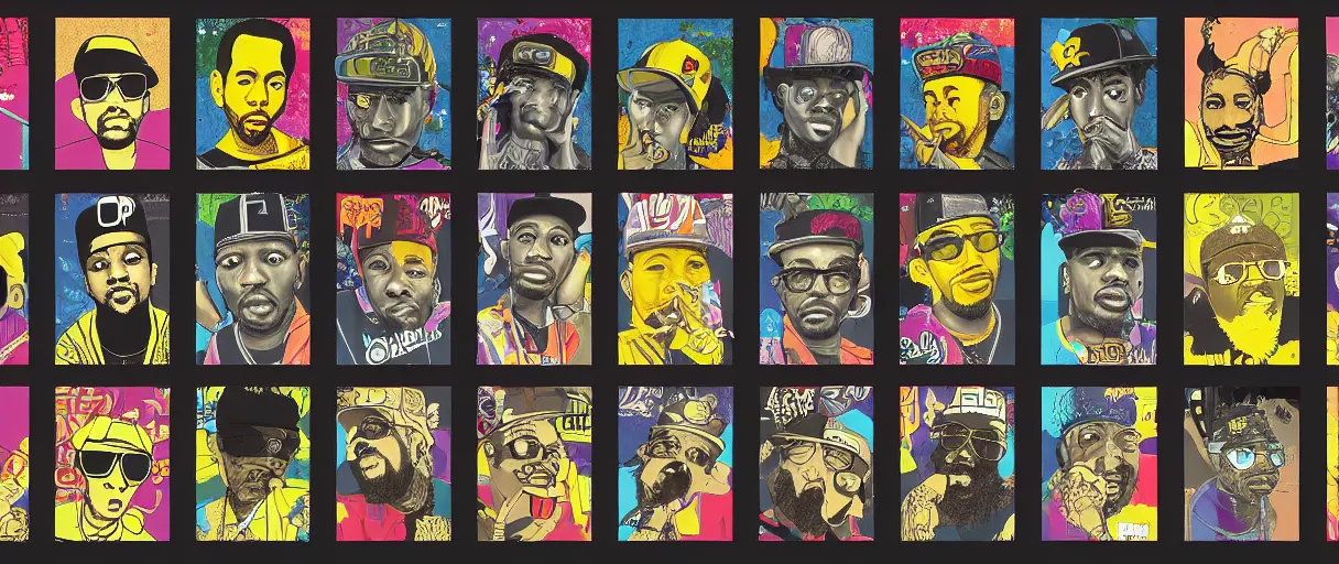 Image similar to evolution timeline from hip hop pants - aesthetic, smooth painting, each individual seeds have ultra high detailed, 4 k, illustration, comical, acrylic paint style, pencil style, torn cosmo magazine style, pop art style, ultra realistic, underrated, by mike swiderek, jorge lacera, ben lo, tyler west