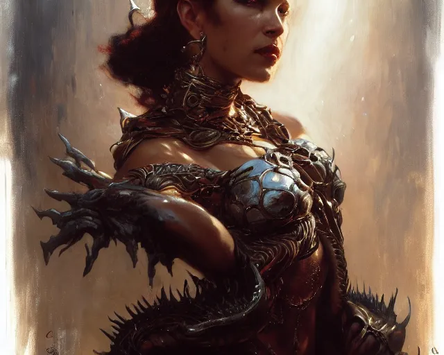 Image similar to queen of blades, throne of darkness highly detailed painting by gaston bussiere, craig mullins, j. c. leyendecker 8 k