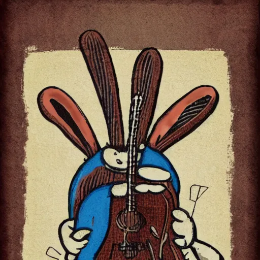 Image similar to Pat The Bunny folk punk musician