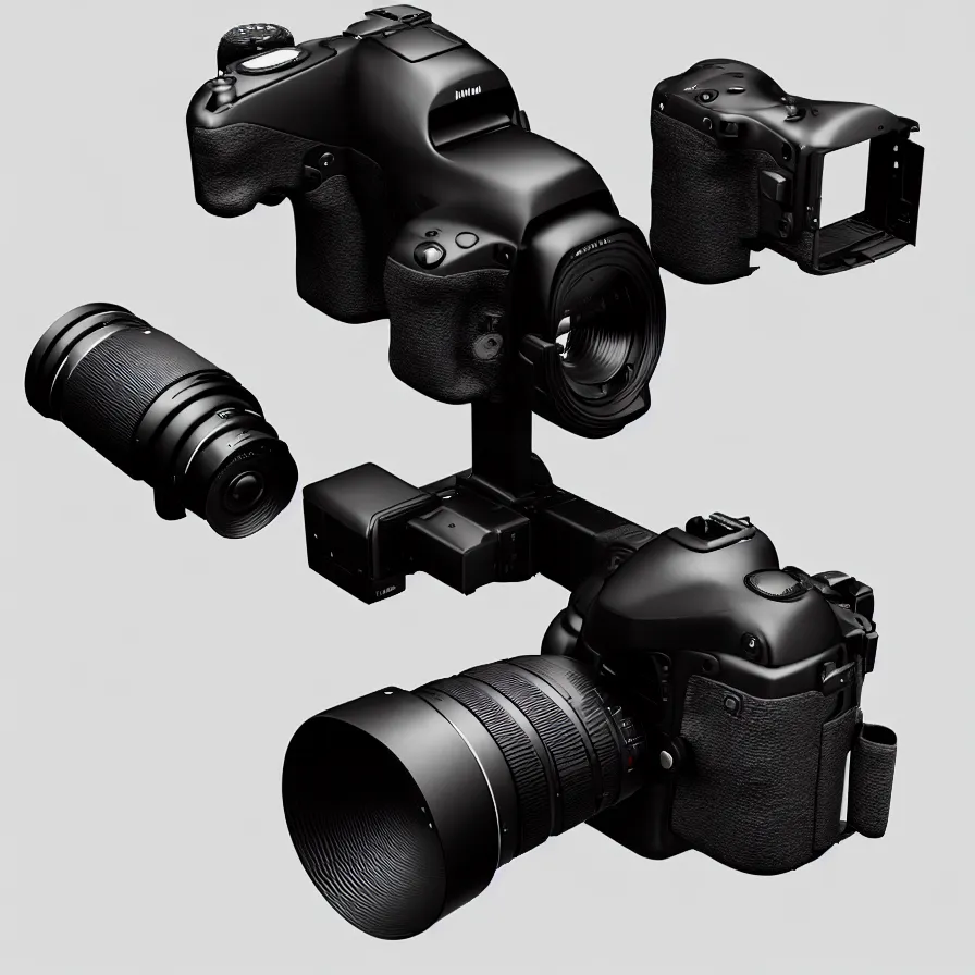 Image similar to single dslr camera ; designed by c. a. k. e., marc newsom, zaha hadid, blond ltd, layer design ; natural materials ; industrial design ; behance ; le manoosh ; pinterest ; if design award ; reddot design award