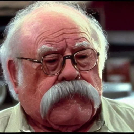 Image similar to wilford brimley's head on a child's body
