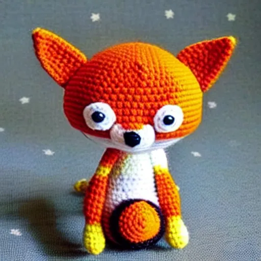 Image similar to cute fox Amigurumi