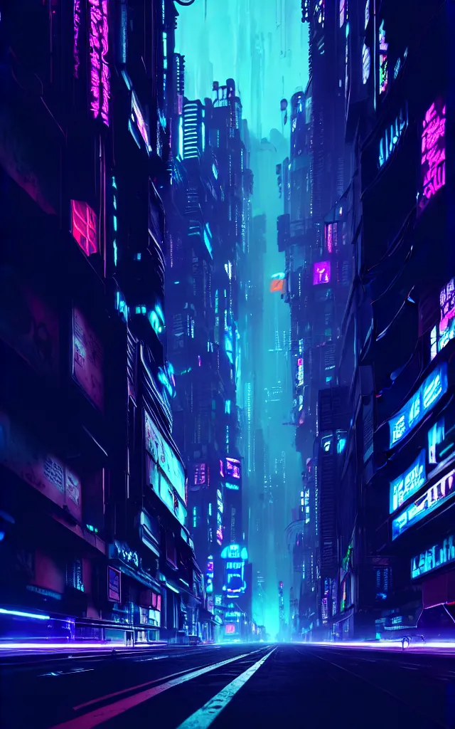 Image similar to a magnificent dark neon futuristic cyberpunk city bustling street at night concept art by liam wong in the film akira rendered in octane, 3 d render, trending on cgsociety, blender 3 d