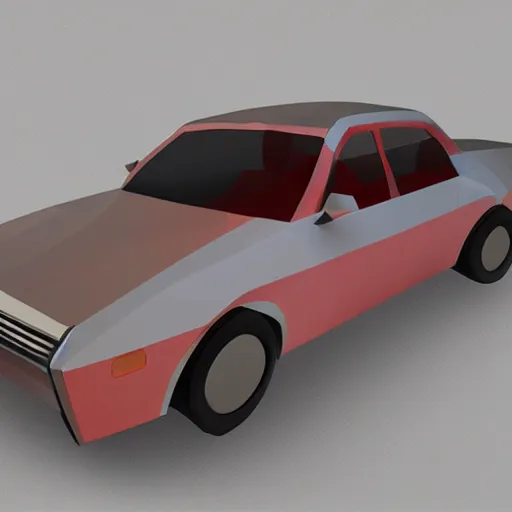 Image similar to Car, low poly render